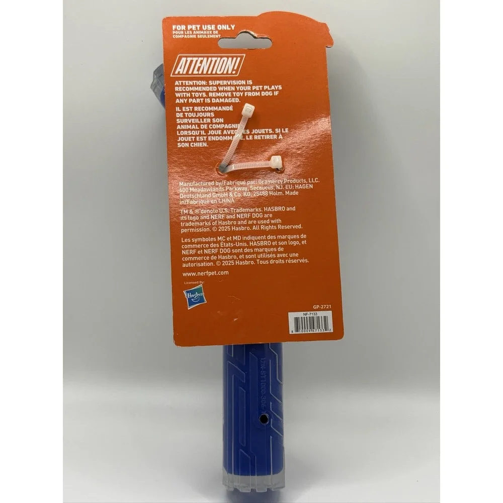 Nerf Dog Super Scent NF-7133 Dental Chew Peanut Butter 10 Inch Dog Toy